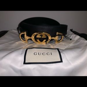 Gucci GG Horsebit belt